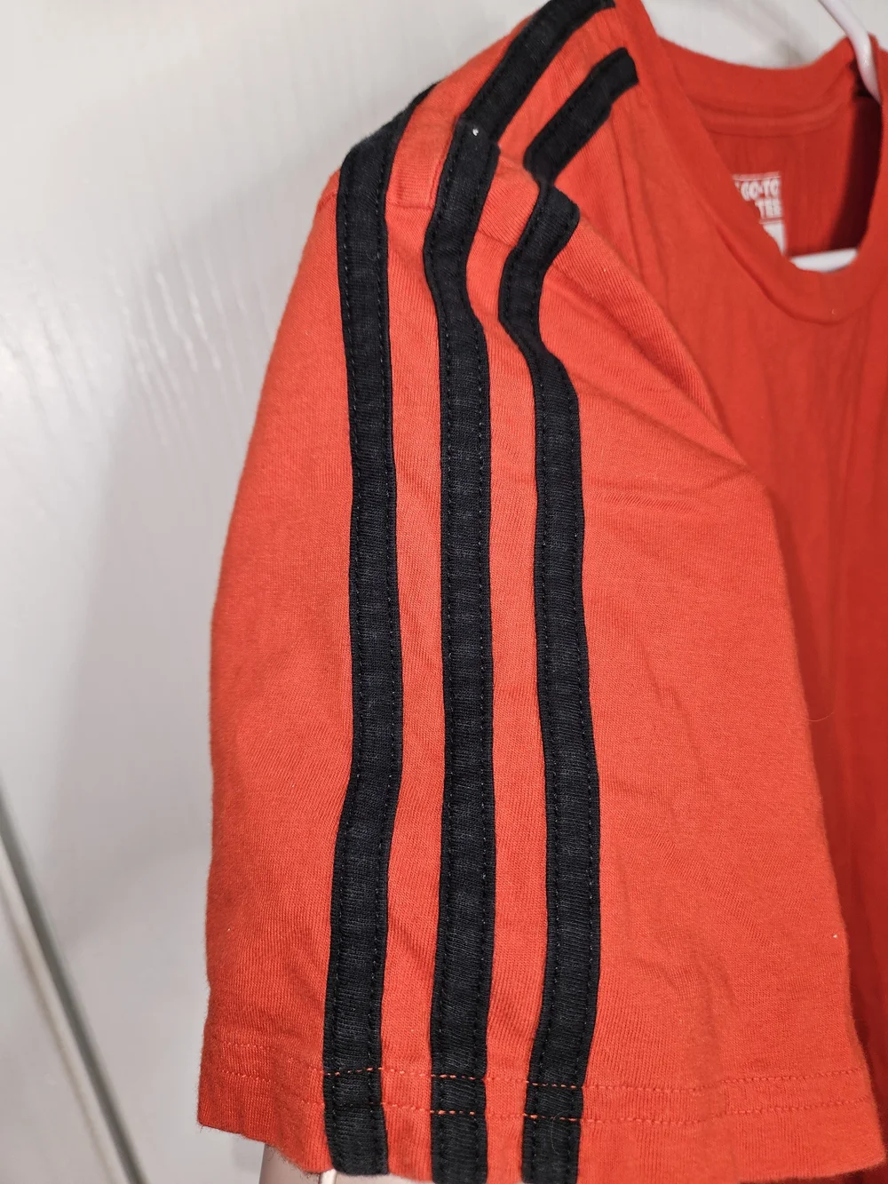 adidas Boy's Red Short-Sleeve Performance Tee